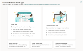 Site-type-Sharepoint