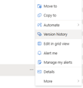 Version-History-Sharepoint