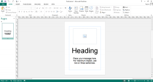 Microsoft Publisher Template