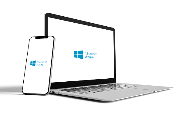 Azure on phone and laptop